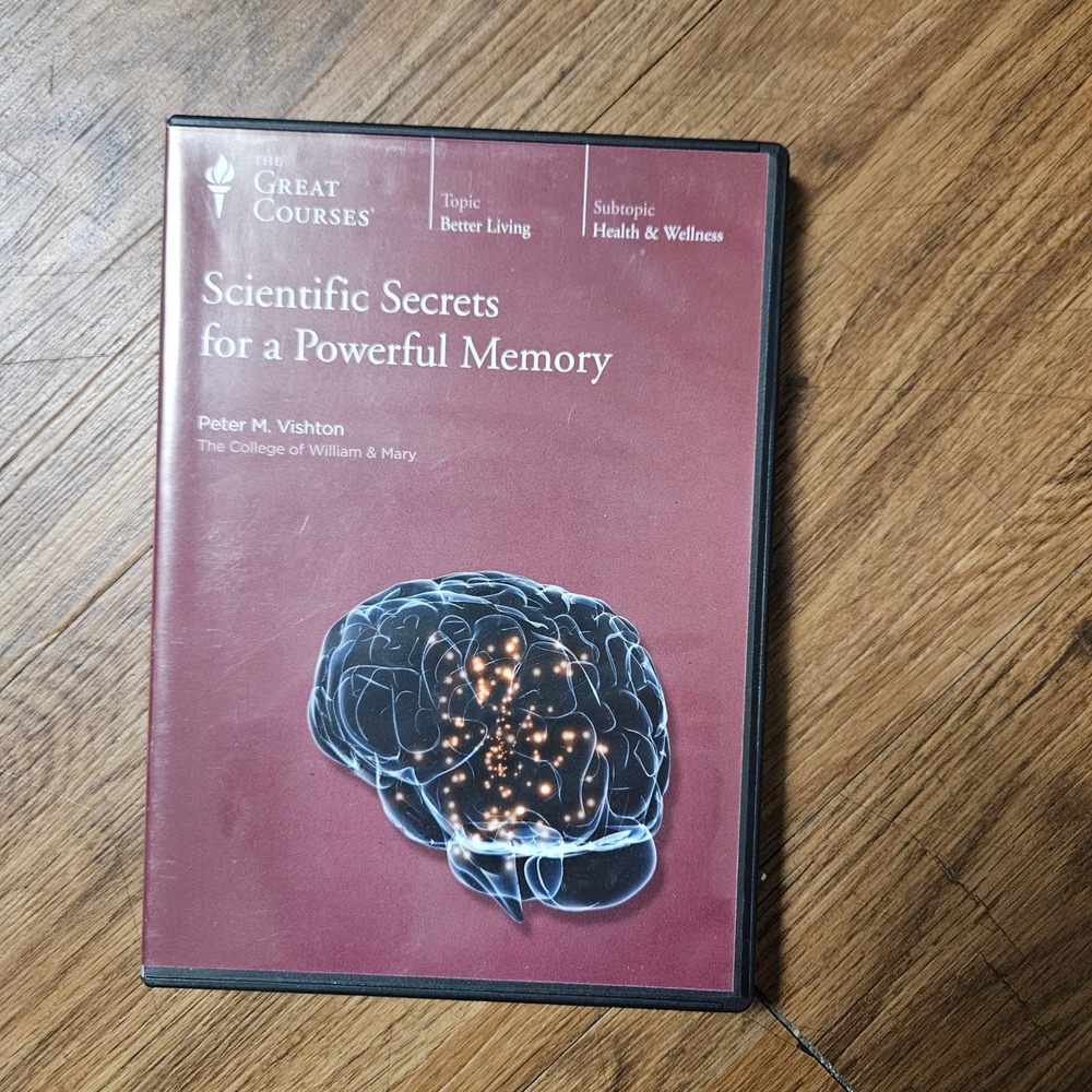 The Great Courses: Scientific Secrets for a Powerful Memory DVD Peter M Vishton
